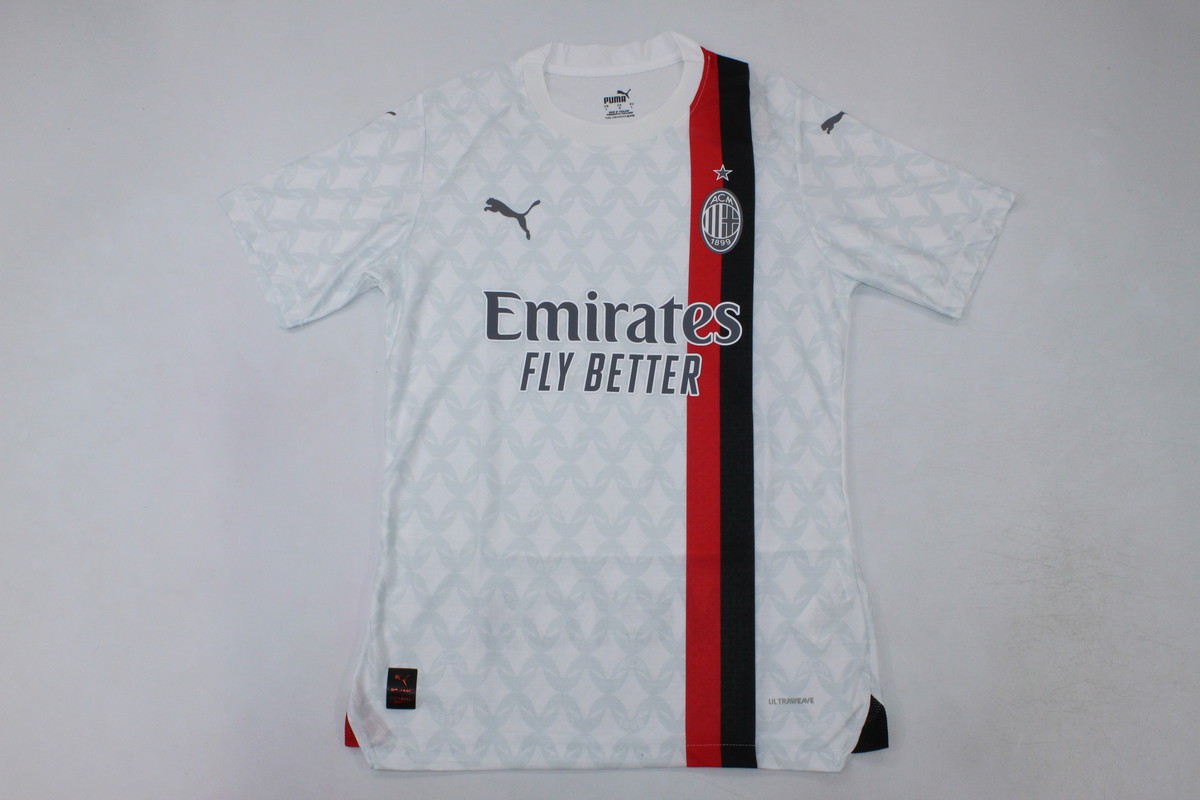 AAA Quality AC Milan 23/24 Away White Soccer Jersey(Player)